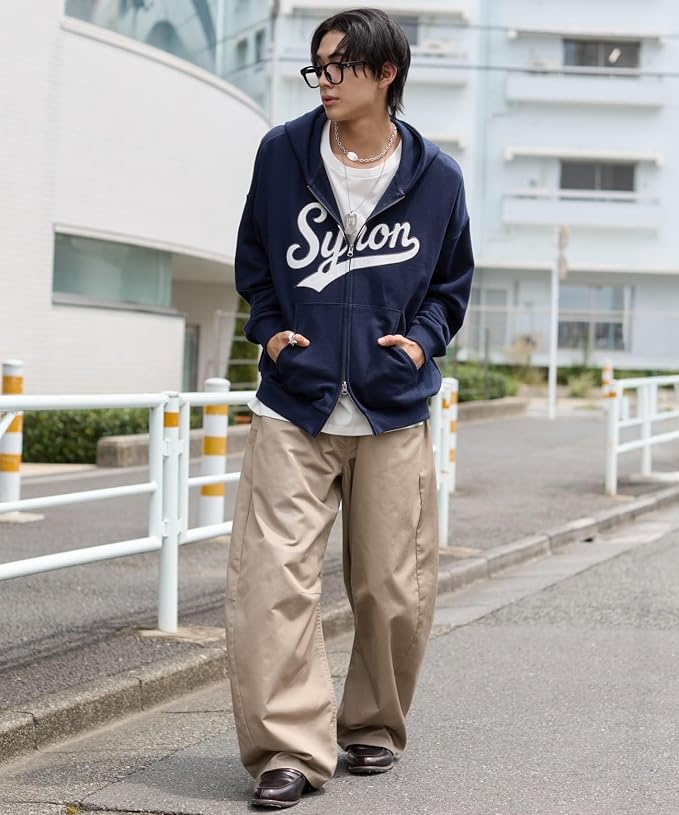 グラフィック BIG ZIPパーカー ユニセックス スクール ギフト プレゼント フード カジュアル ストリート メンズ パーカー ジップパーカー 学生 高校生 ダンス 通学 男子 女子 服 秋服 冬服