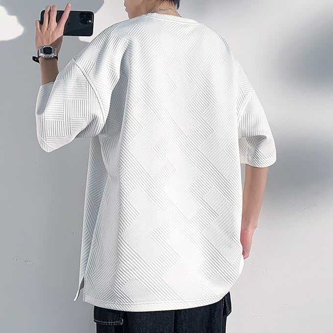 夏服 メンズ tシャツ メンズ 半袖 大きいサイズ 無地 五分袖 速乾性 柔らかい 服 メンズ