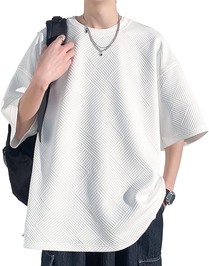 夏服 メンズ tシャツ メンズ 半袖 大きいサイズ 無地 五分袖 速乾性 柔らかい 服 メンズ